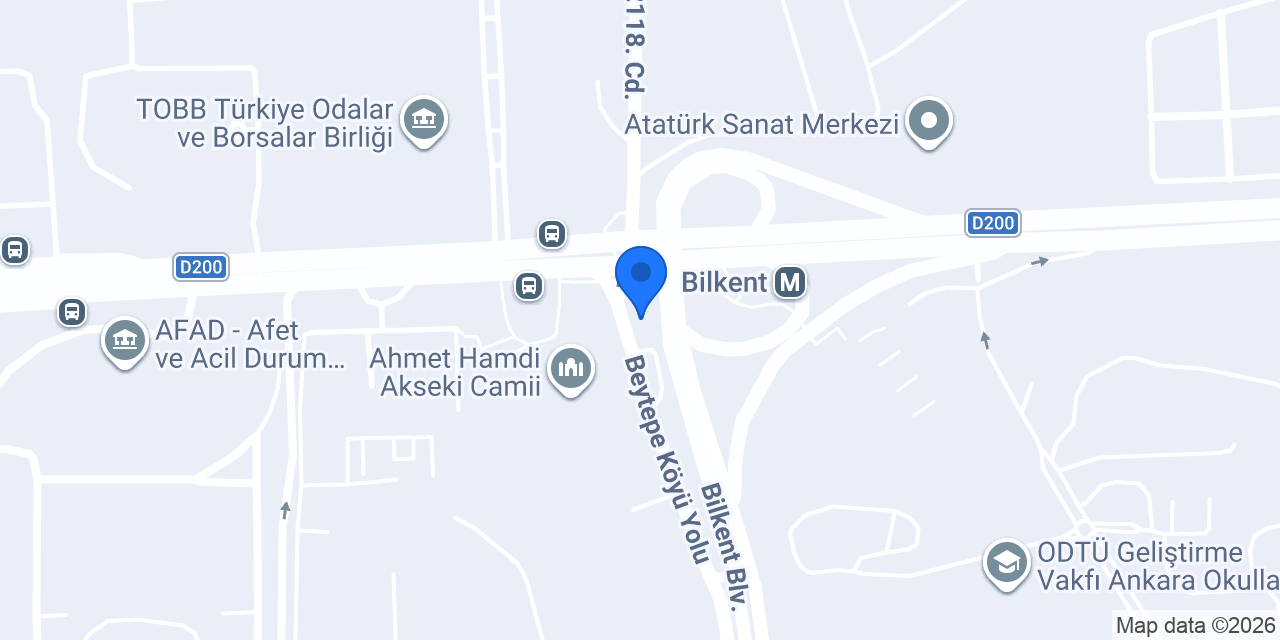 Bilkent Murat Taksi konumu