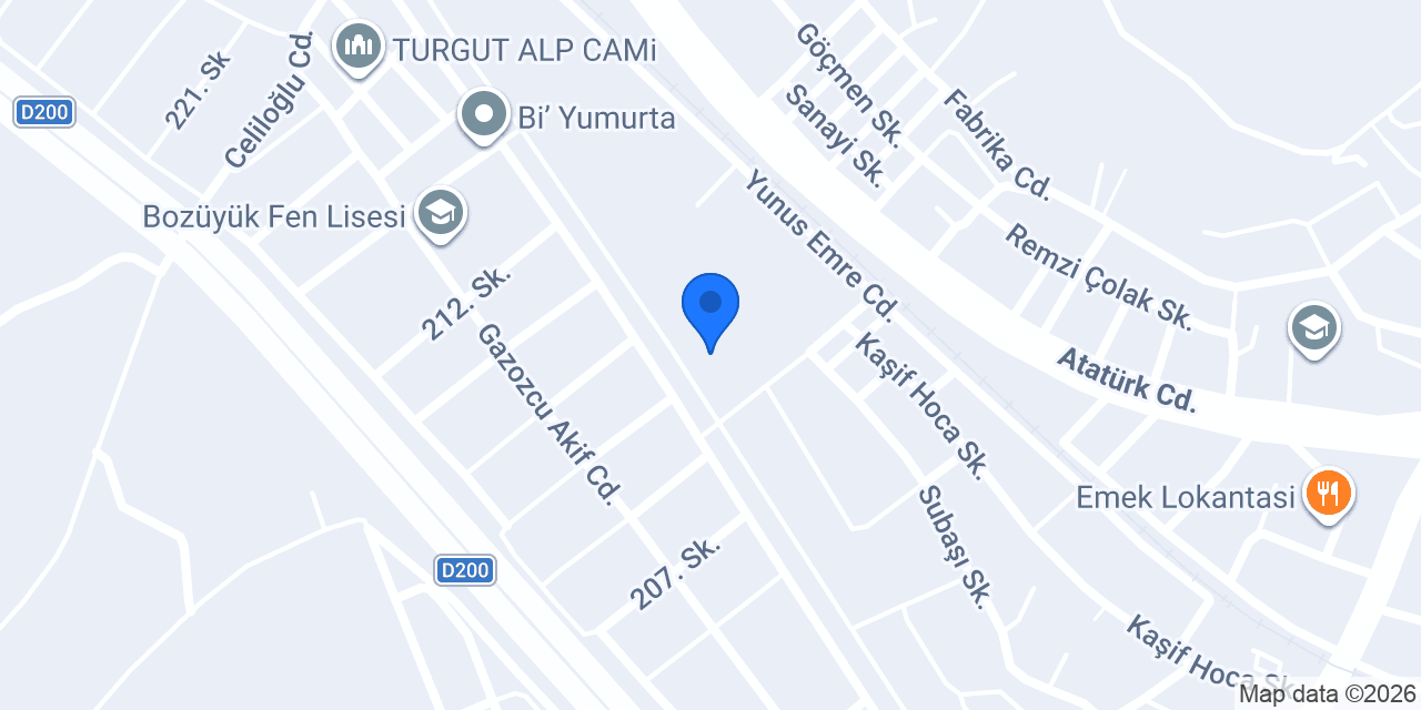 Yilmaz Endüstriyel konumu