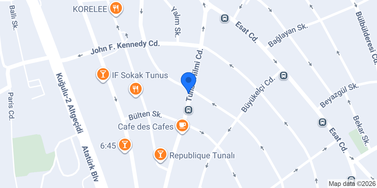 TEB Tunalı Hilmi Şubesi konumu