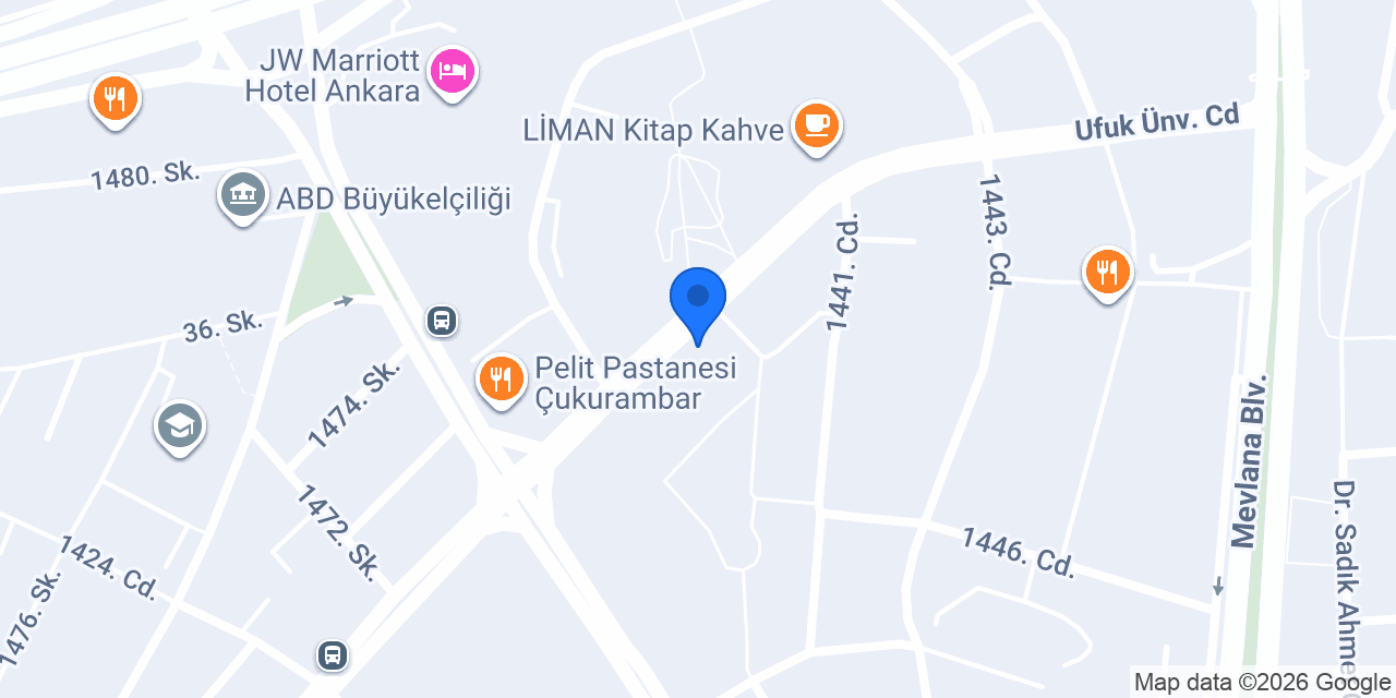 Locale Ankara Çukurambar konumu