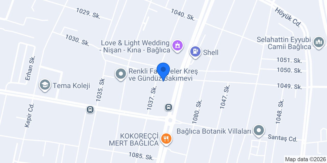 Özel Bilsel Anaokulu konumu
