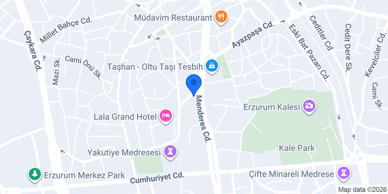 ERZURUM ÇİÇEK konumu