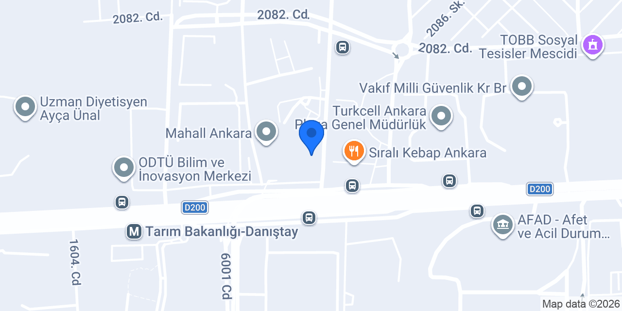 Uzm. Dr. Nilüfer Hacıoğlu Psikiyatri Kliniği konumu