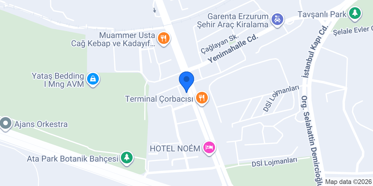 Lüks Pastaneleri Terminal konumu