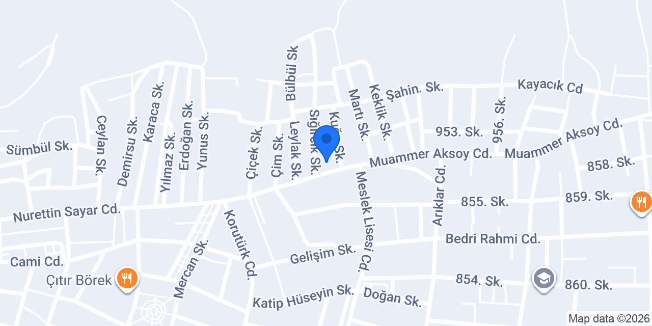 Çınar yapı dekorasyon konumu
