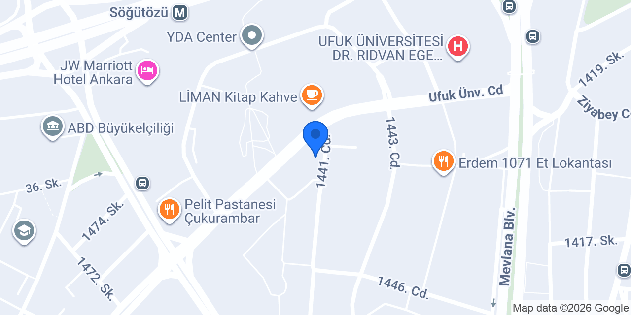 Gümüş Pasta Cafe Bistro - Çukurambaar Şubesi konumu
