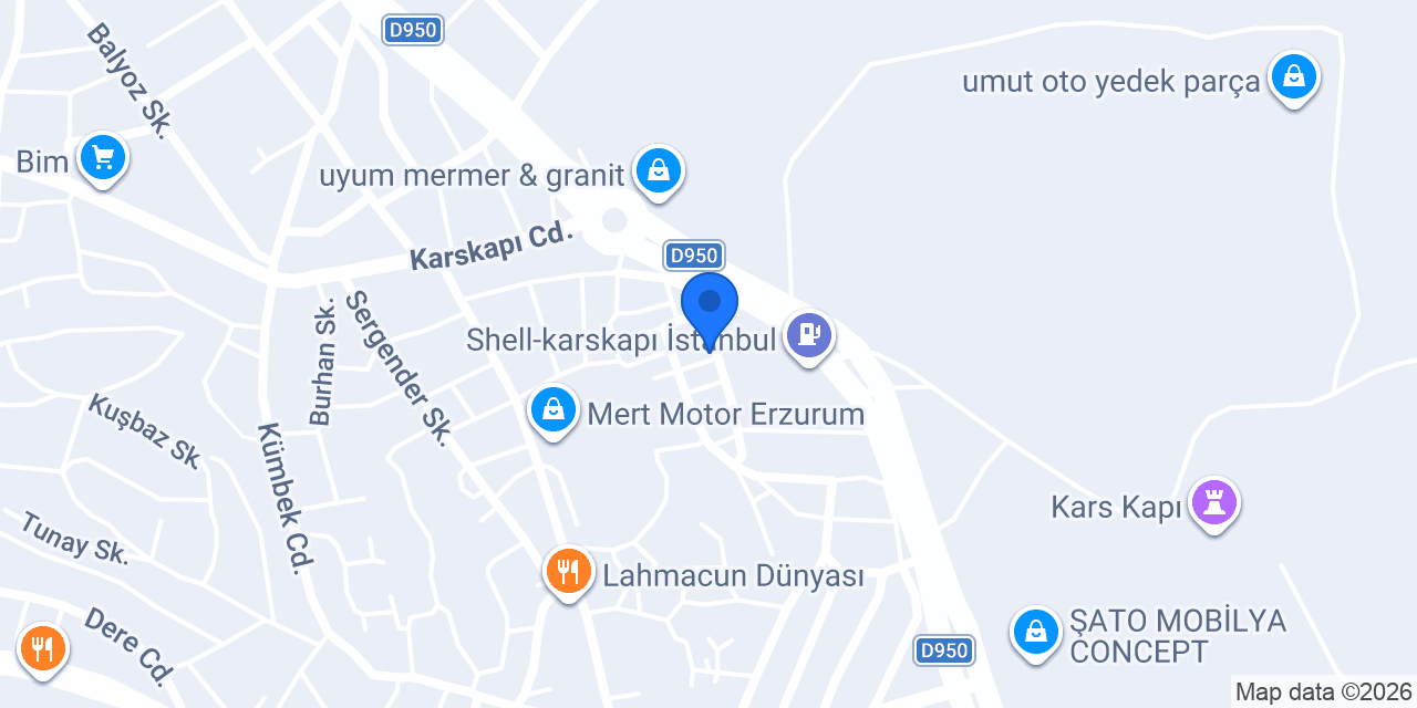 Gök Mermer konumu