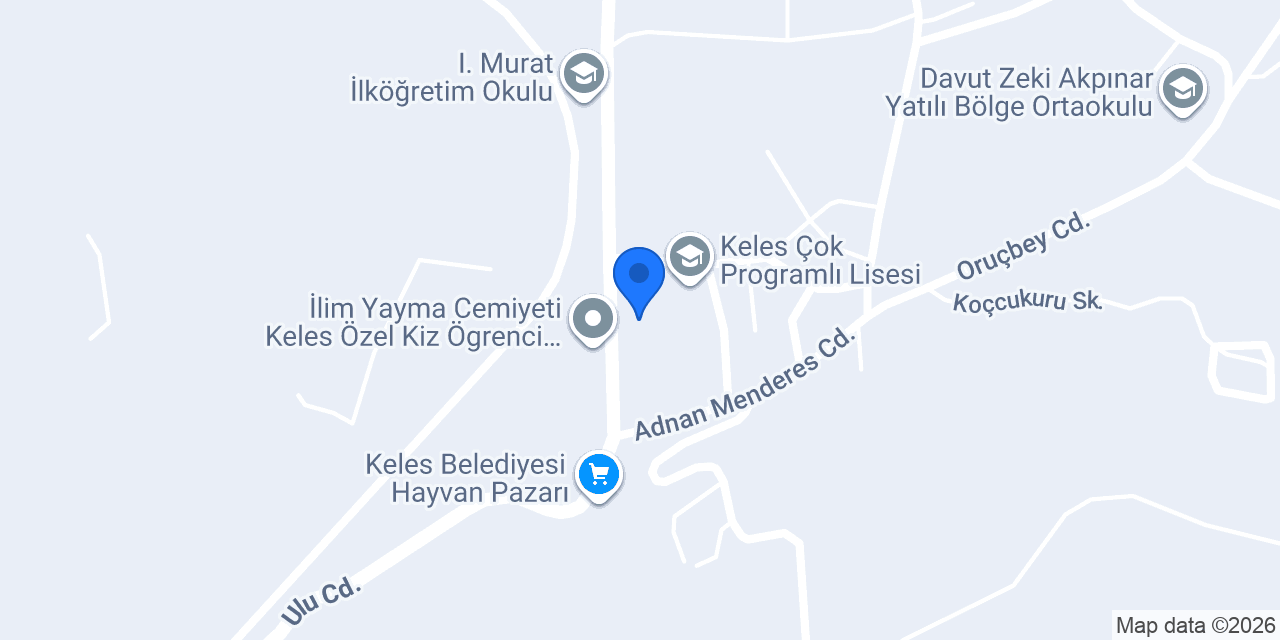 Keles Anadolu İmam Hatip Lisesi konumu