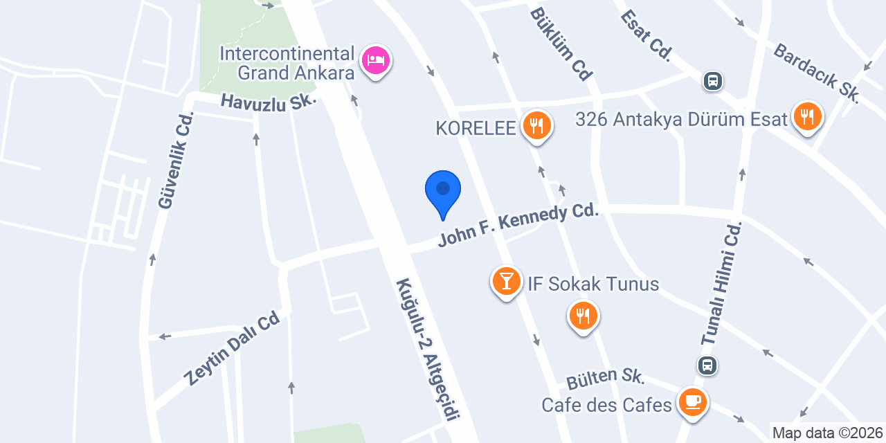 Türkiye İş Bankası Başkent/Ankara Şubesi konumu