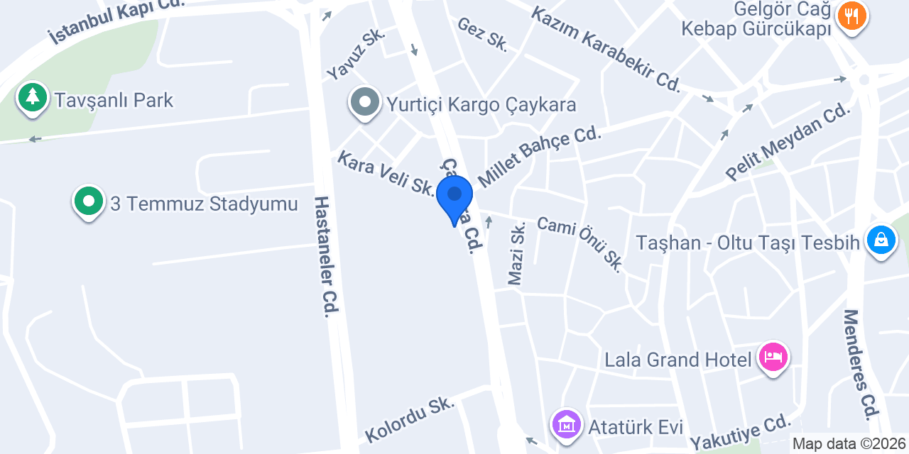 Numune Hastanesi konumu