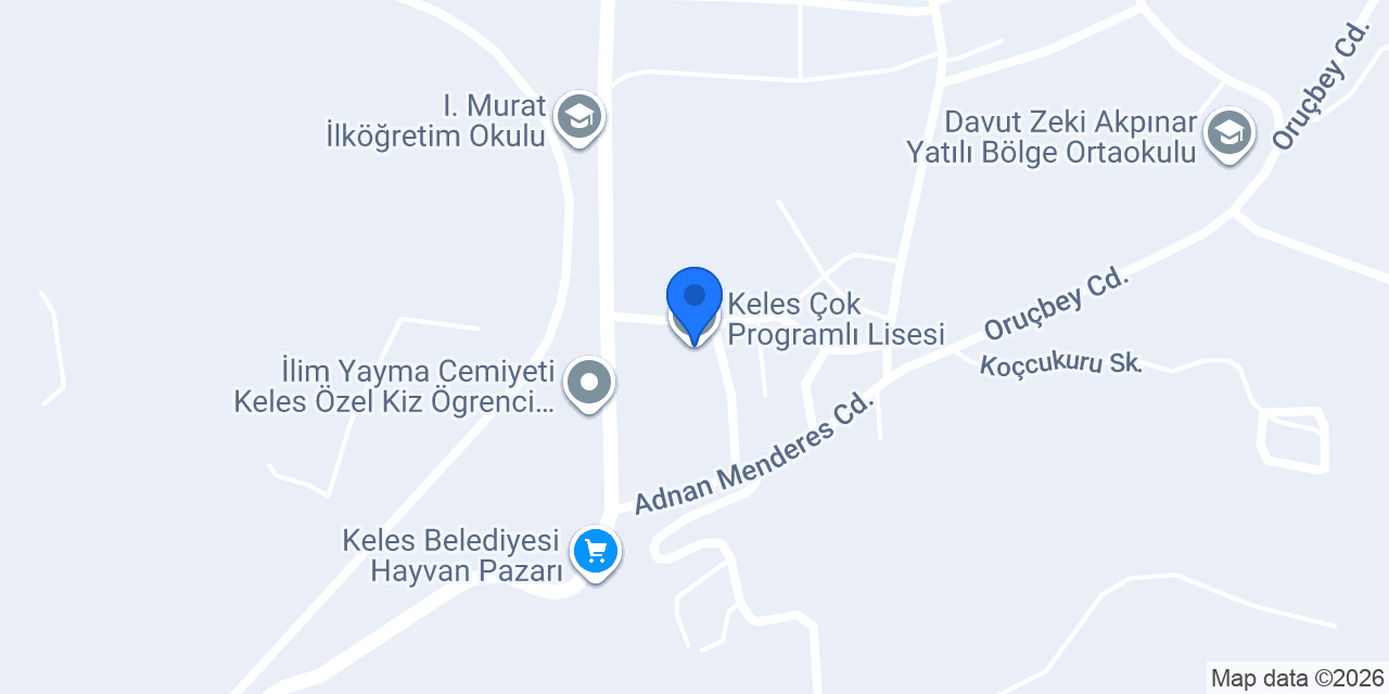 Keles Çok Programlı Lisesi konumu
