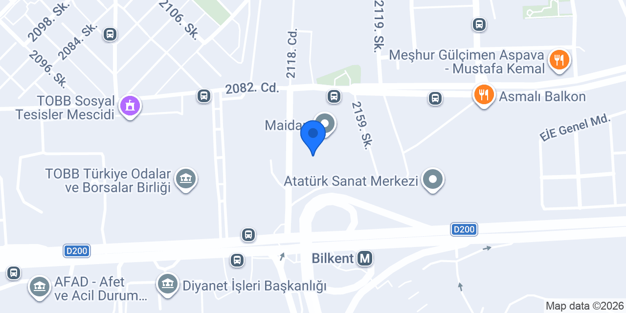 Artı Catering & Events konumu