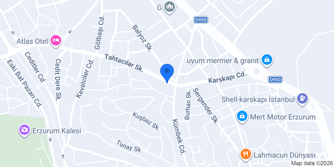 Palandöken Et konumu