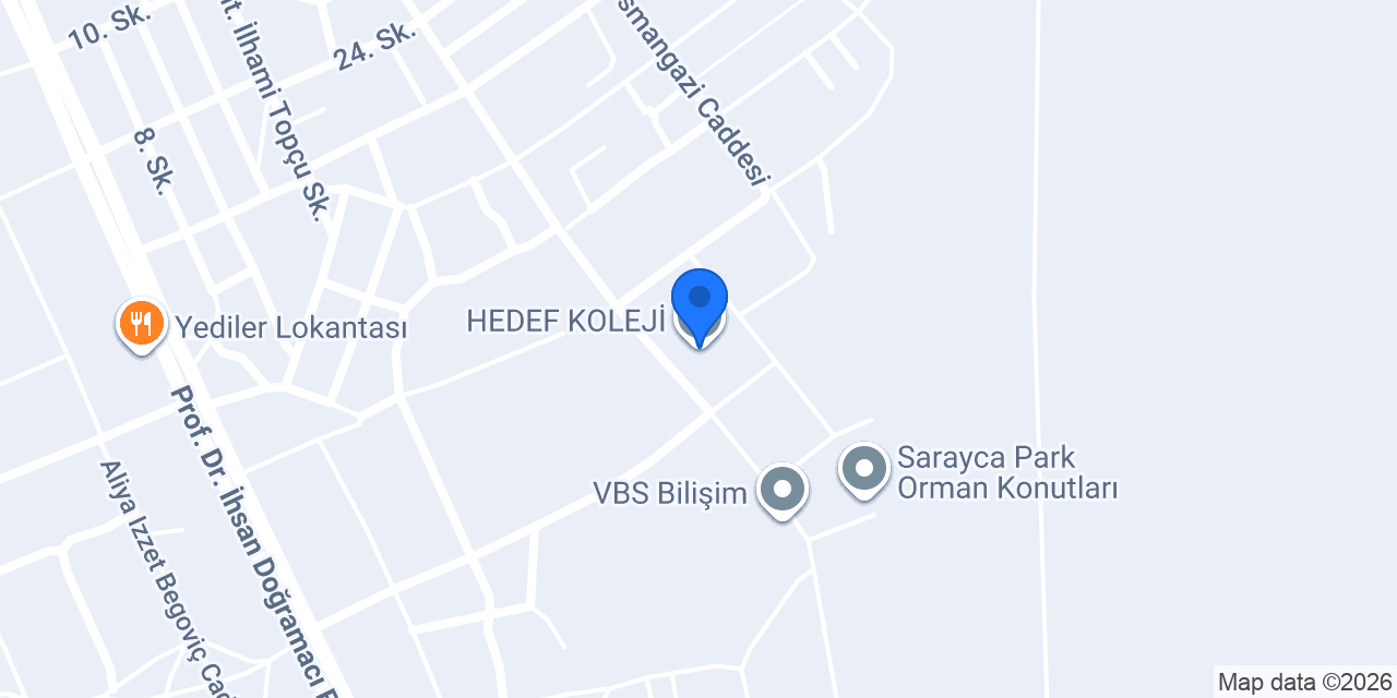 HEDEF KOLEJİ konumu
