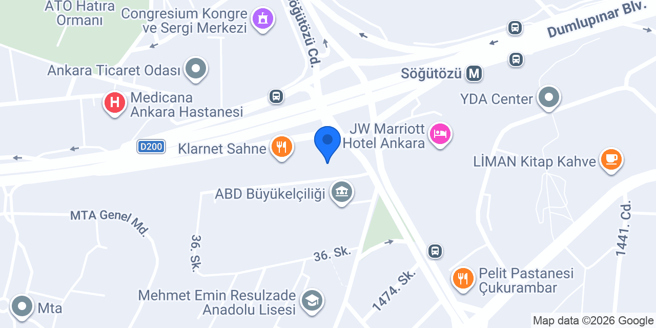 ASP Ankara Silah Poligonu konumu