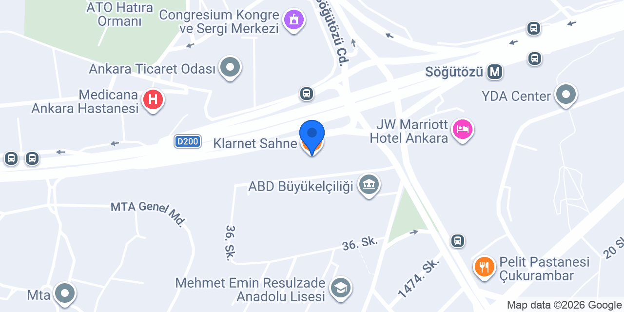 Klarnet Sahne konumu