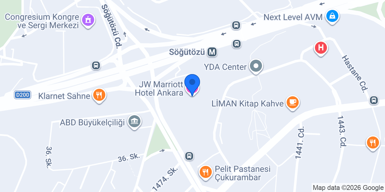 JW Marriott Hotel Ankara konumu