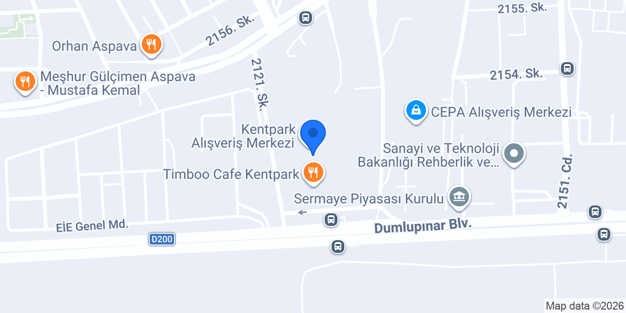Boyner Ankara Kentpark konumu
