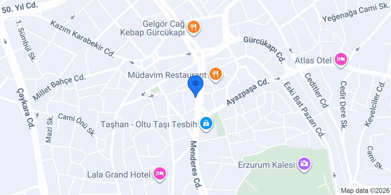 Yücelik Yapı Malzemeleri konumu