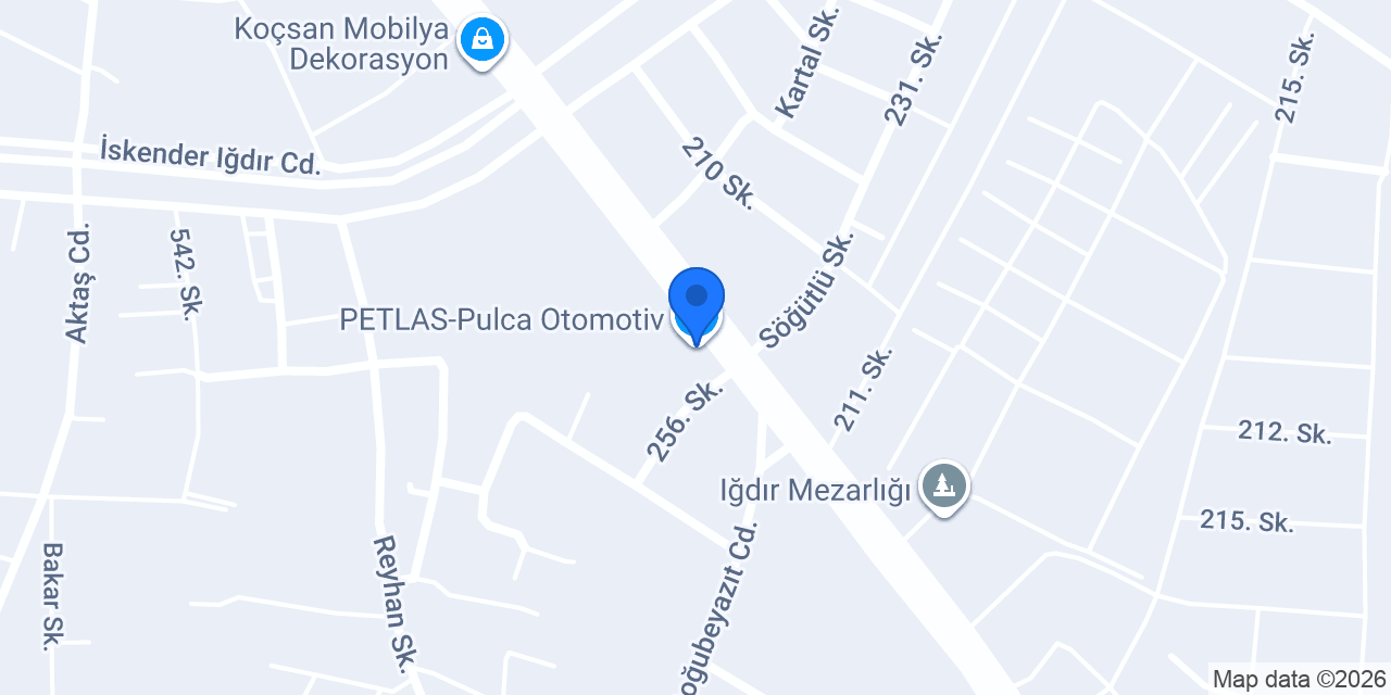 PETLAS-Pulca Otomotiv konumu