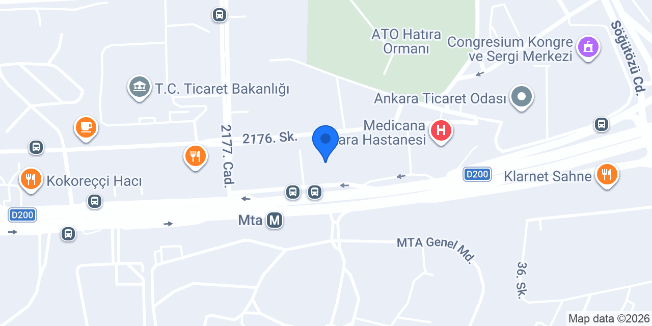 Ankara Manuel Terapi Merkezi konumu
