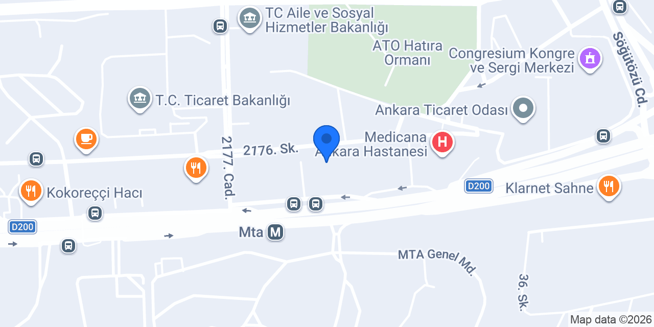 Anadolu Bank - Ankara Şubesi konumu