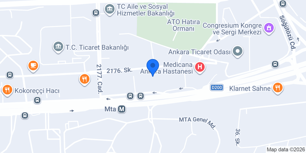 Söğütözü Çilingir konumu