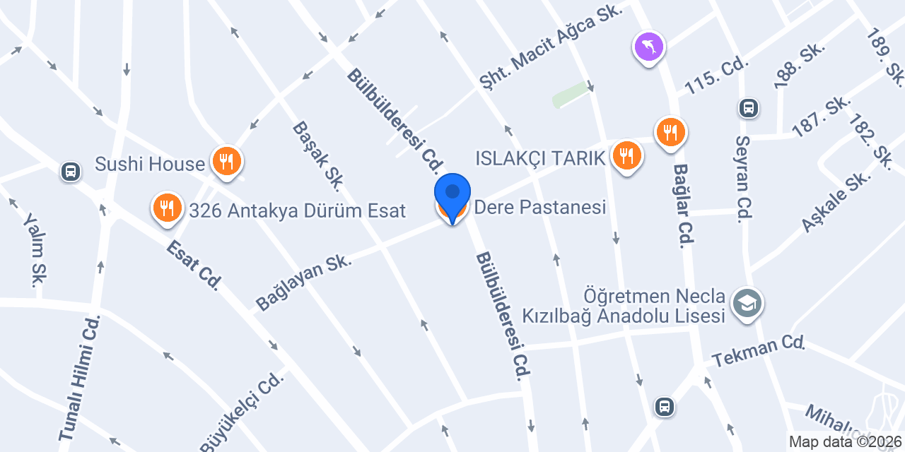 Dere Pastanesi konumu