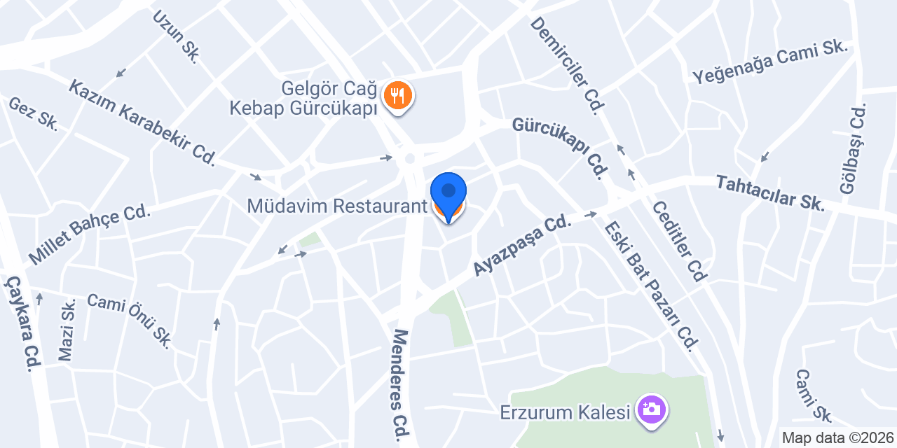 Müdavim Restaurant konumu