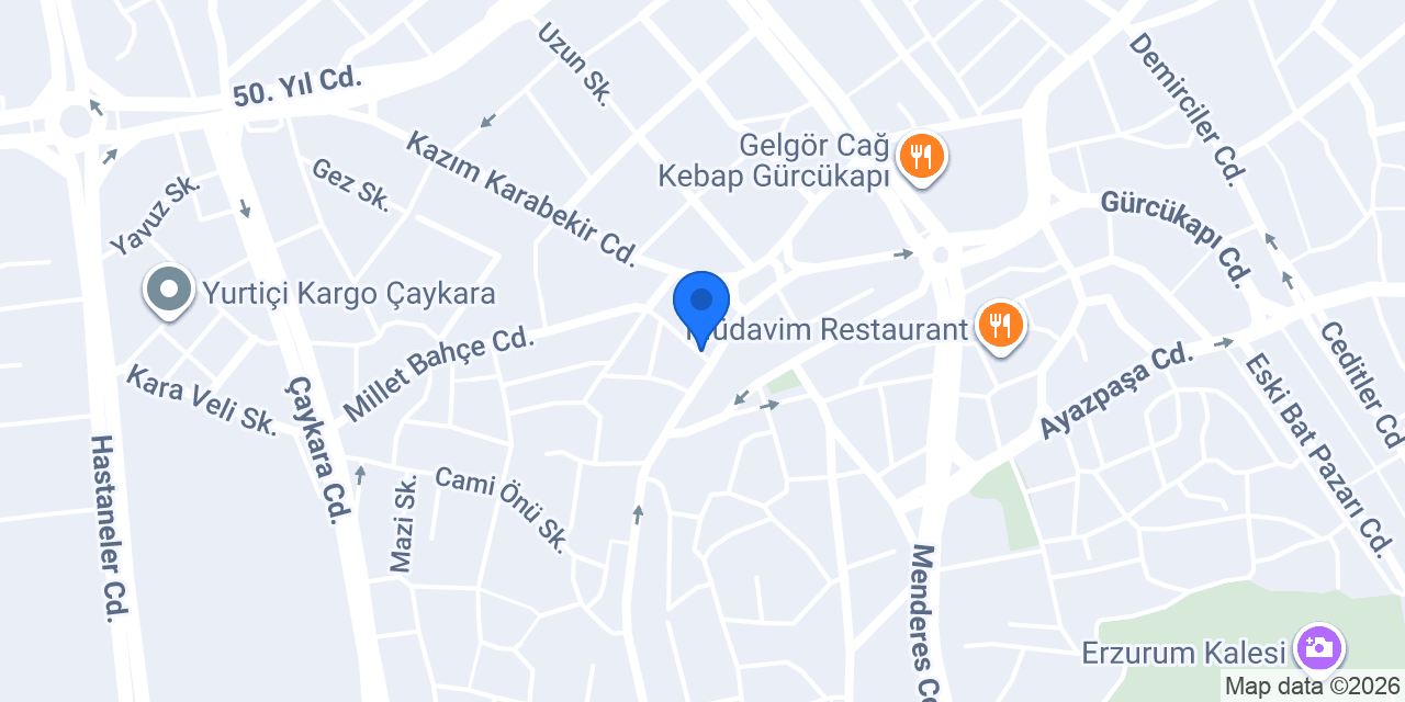 Karaca Tespih konumu