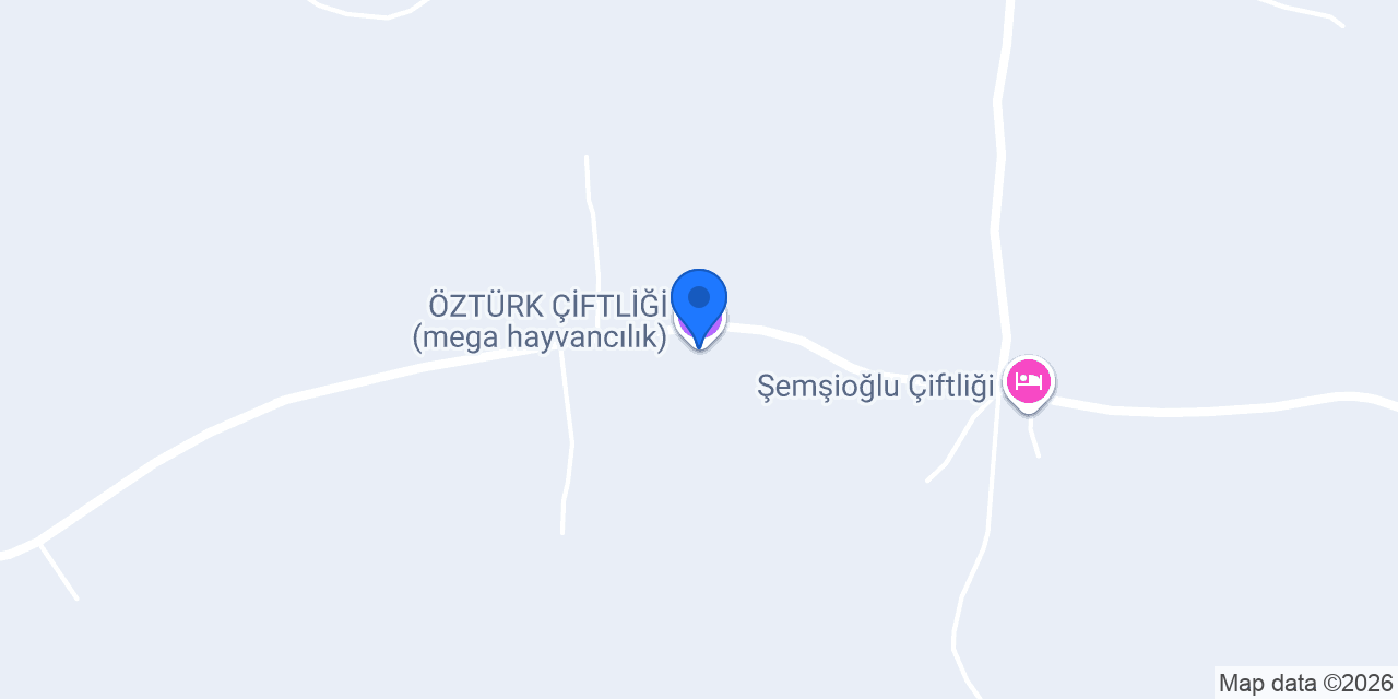 ÖZTÜRK ÇİFTLİĞİ (mega hayvancılık) konumu