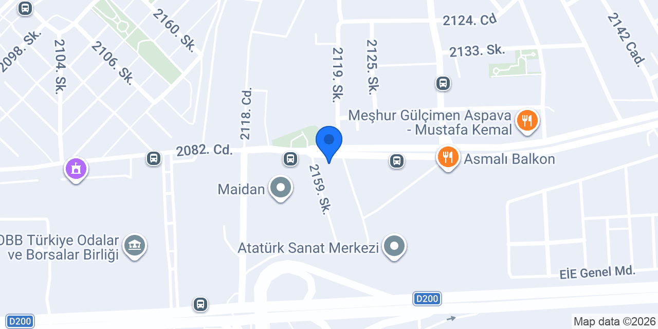 TEB Ankara Mustafa Kemal Şubesi konumu