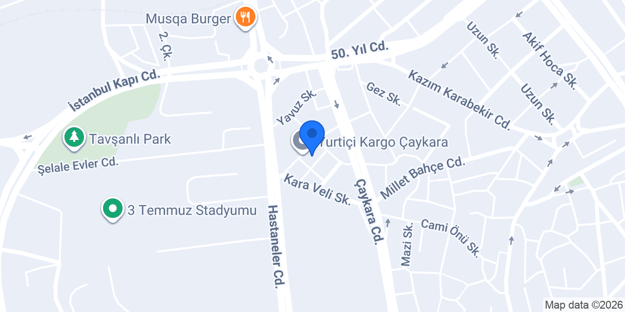 Tk Teknik Servis konumu