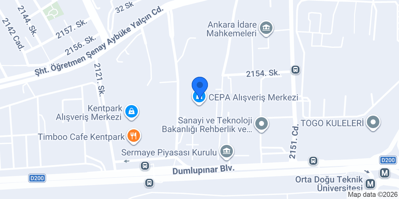 MediLife CEPA Alışveriş Merkezi konumu