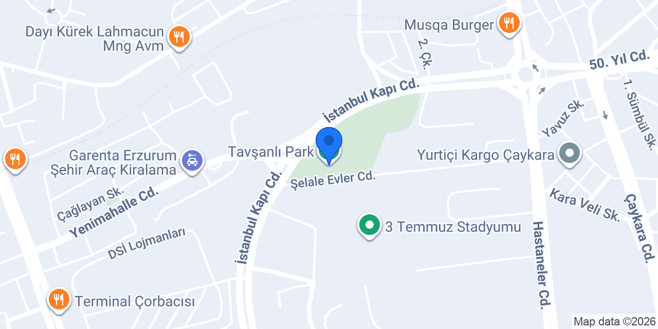 Tavşanlı Park konumu