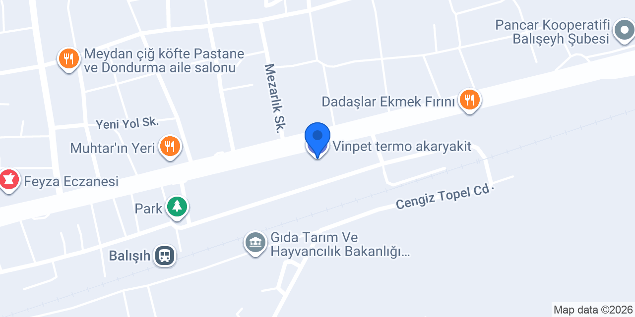 Vinpet termo akaryakit konumu