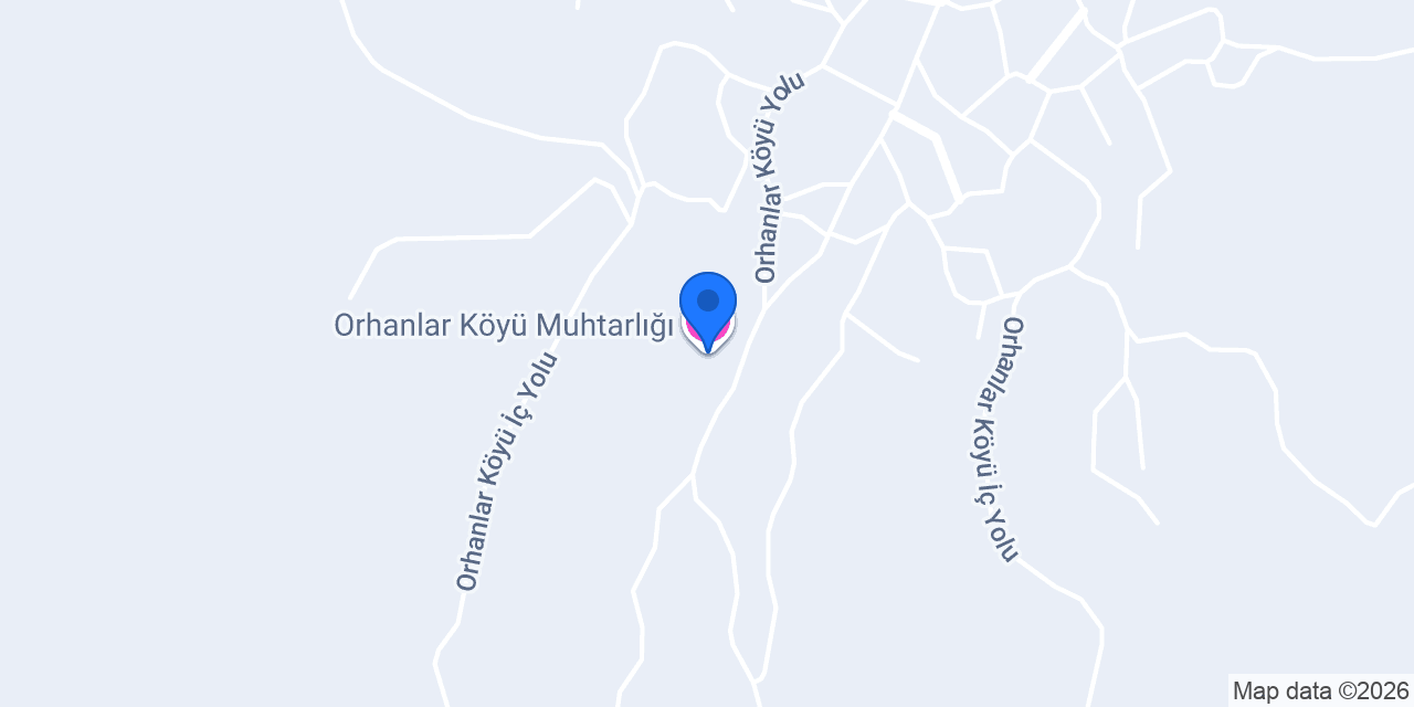 Orhanlar Köyü Muhtarlığı konumu