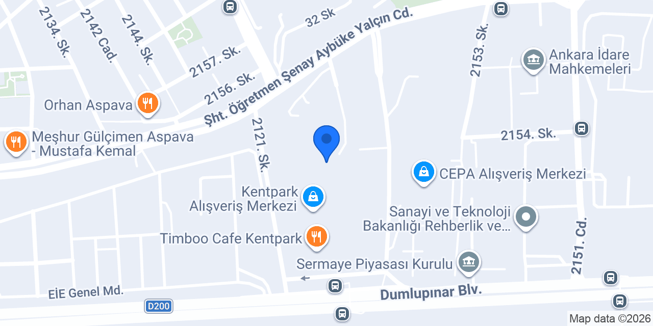 Mavi - Ankara Kentpark konumu