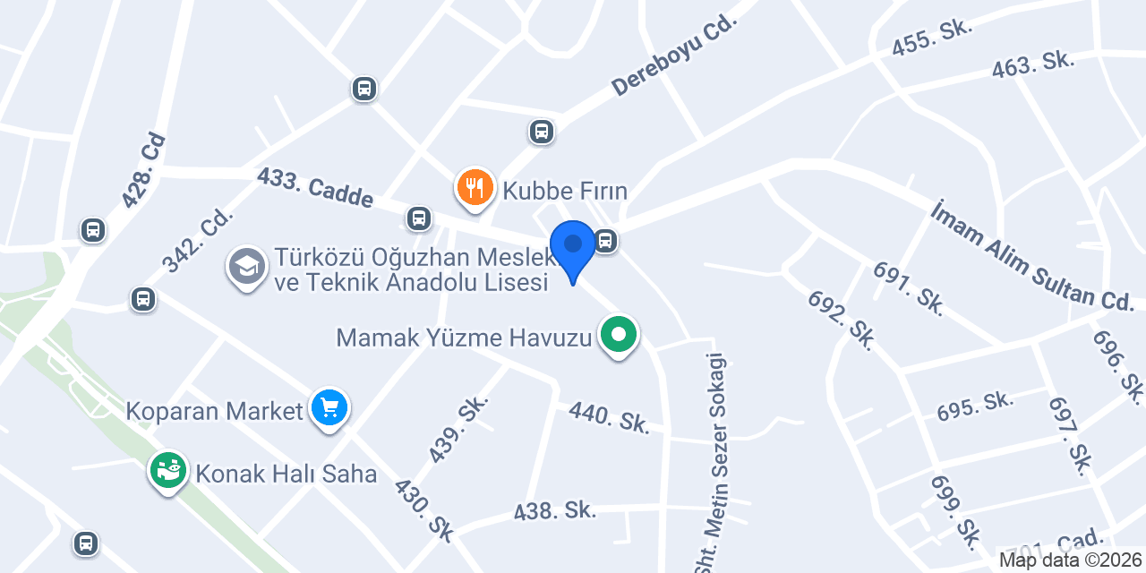 Yunus Market Akdere-3 Şubesi konumu