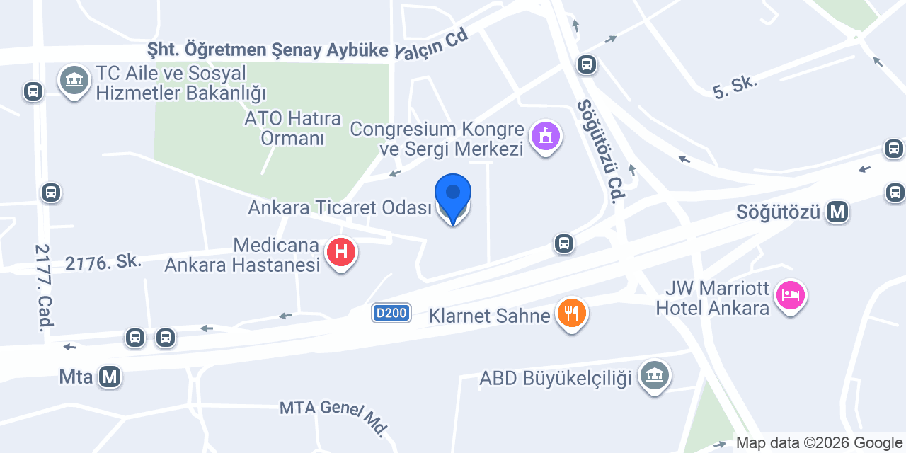 Ankara Ticaret Odası konumu