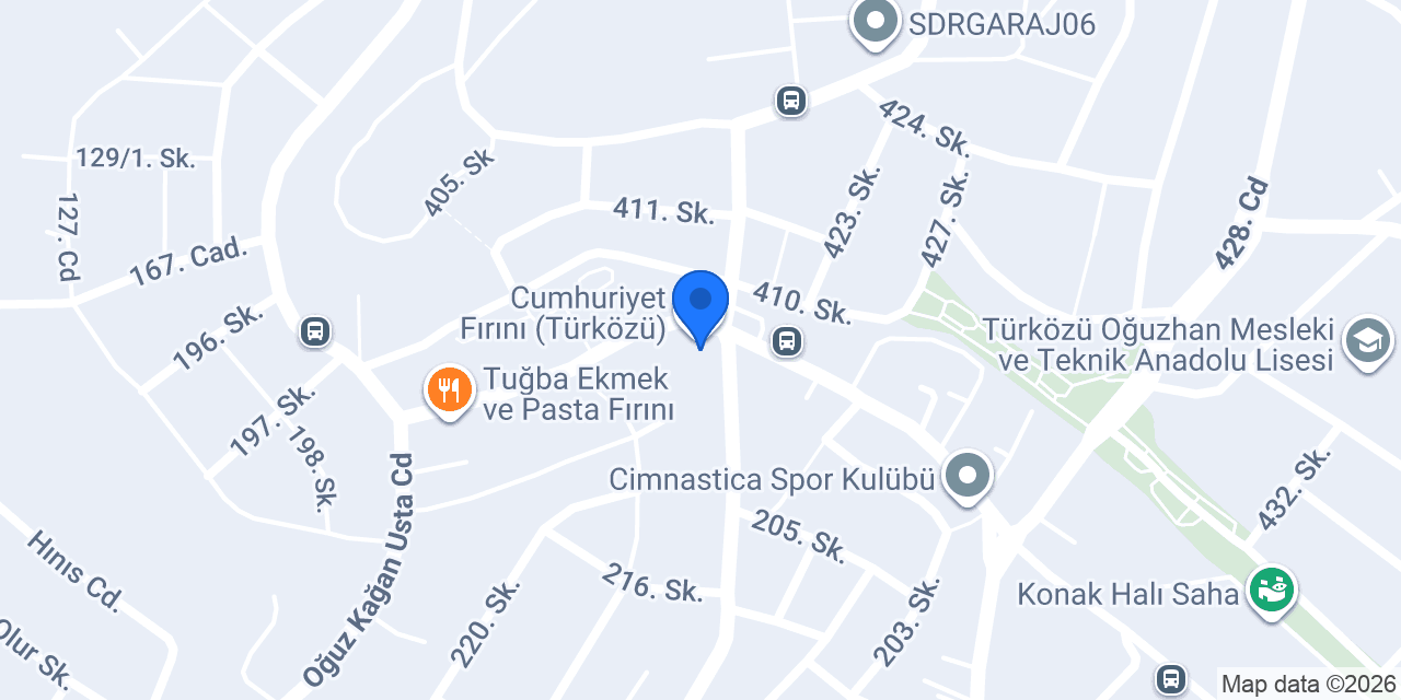 Ziraat Bankası Türközü Şubesi konumu