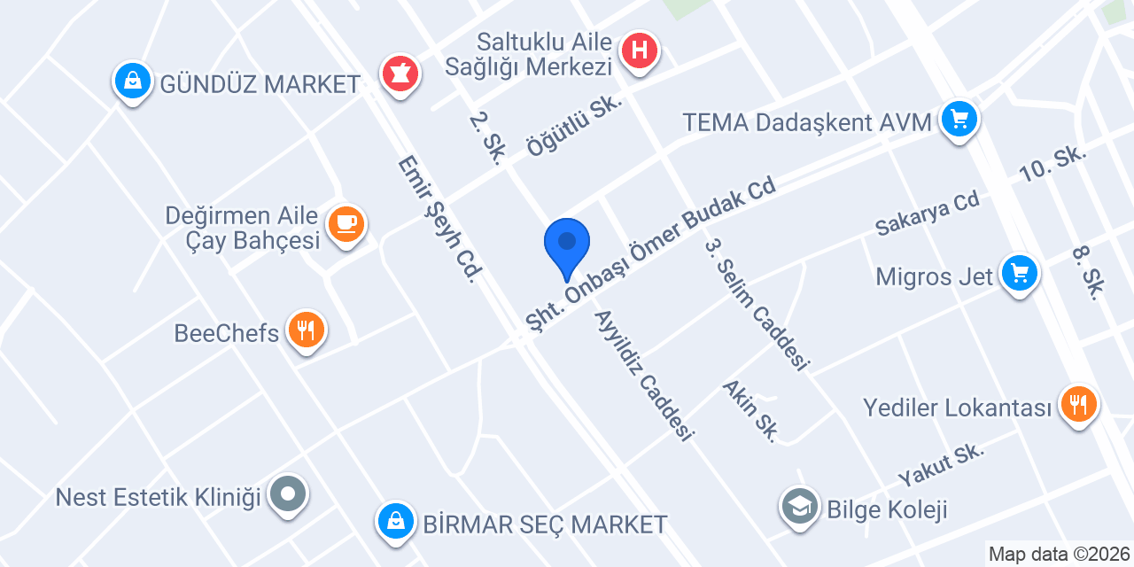 Daphan Fırını konumu