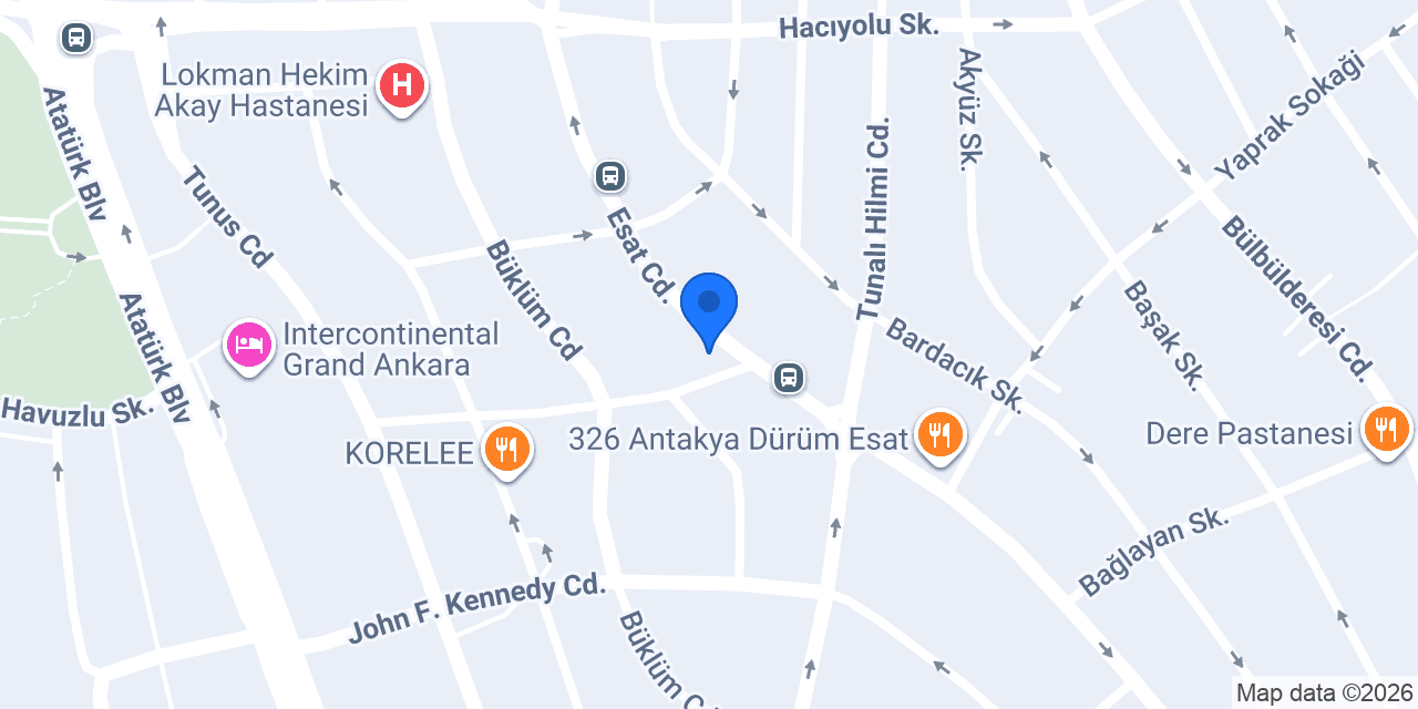 TUNALI METROPOL VETERİNER KLİNİĞİ konumu