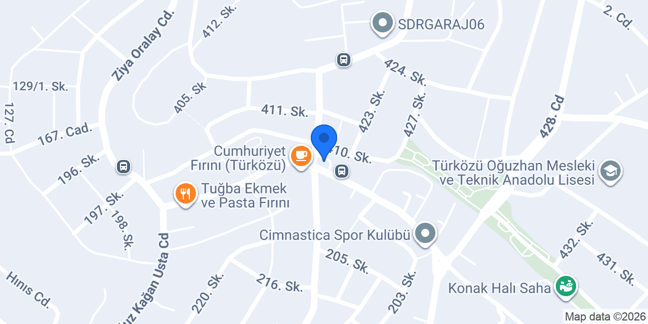 Türközü Taksi Durağı konumu
