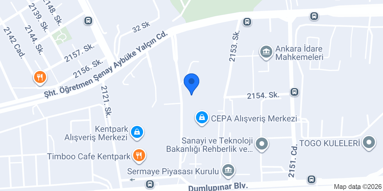 Evidea Ankara Cepa AVM konumu