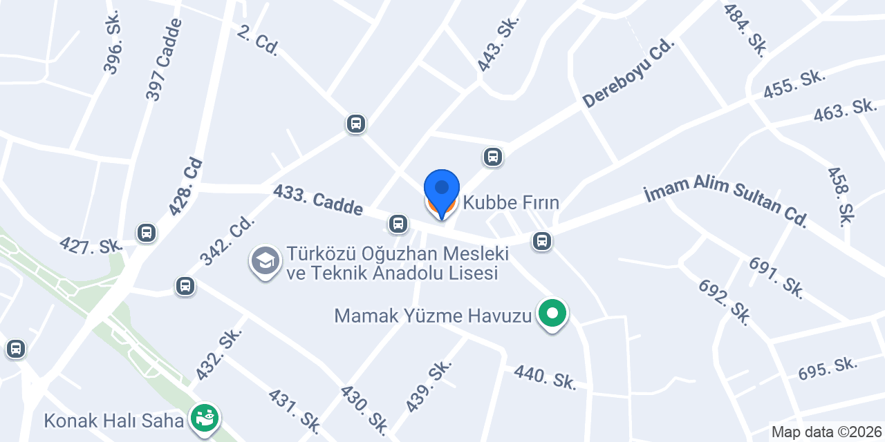 Kubbe Fırın konumu