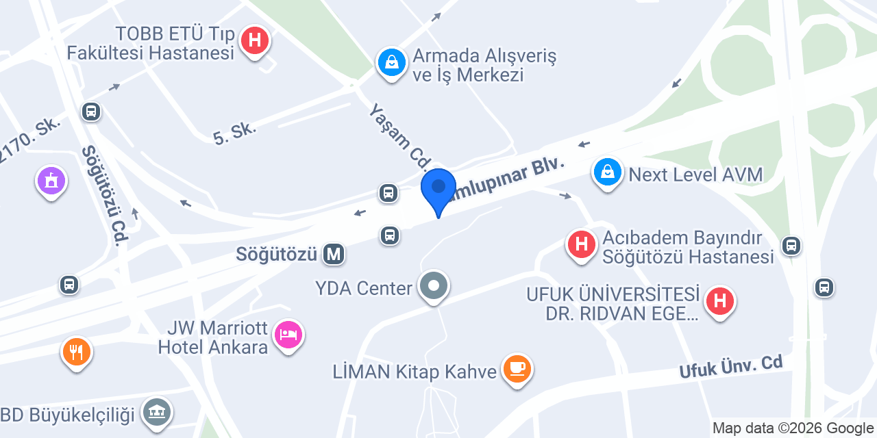 Berlitz Ankara Dil Okulu konumu