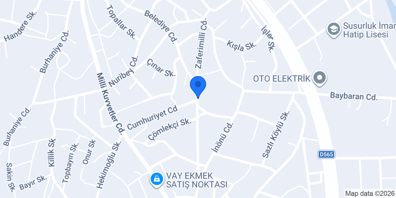 Mutlu Berber Salonu konumu
