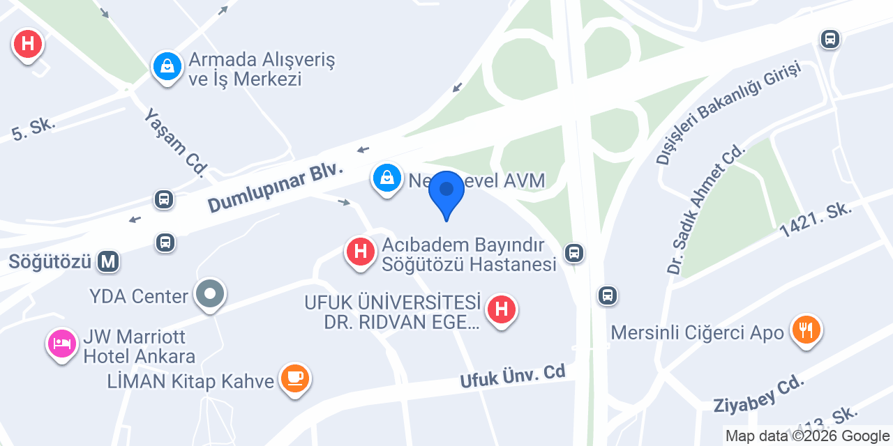 Ziraat Filo Ankara Next Level AVM konumu