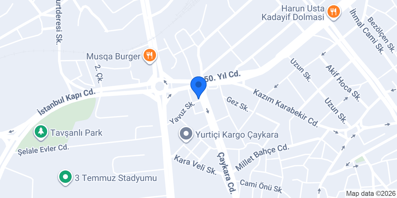 Zenit kasap ızgara konumu